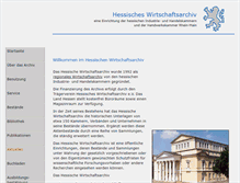Tablet Screenshot of hessischeswirtschaftsarchiv.de
